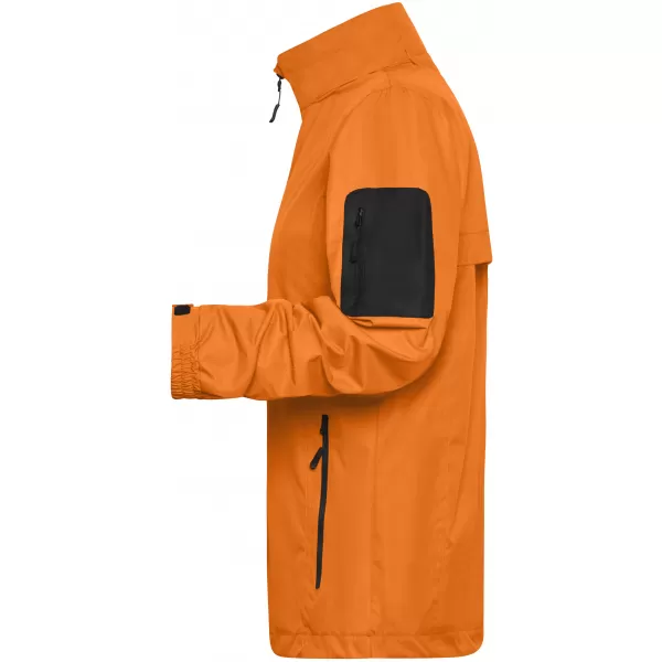  Pánská windbreaker bunda JAMES NICHOLSON JN1041 ORANGE/CARBON 