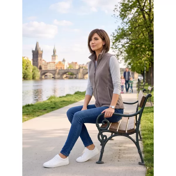  Dámská fleecová vesta ALTISPORT ALW002518 OCELOVĚ ŠEDÁ 