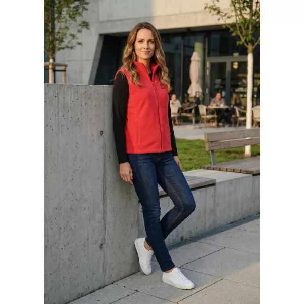  Dámská fleecová vesta ALTISPORT ALW056518 ČERVENÁ 