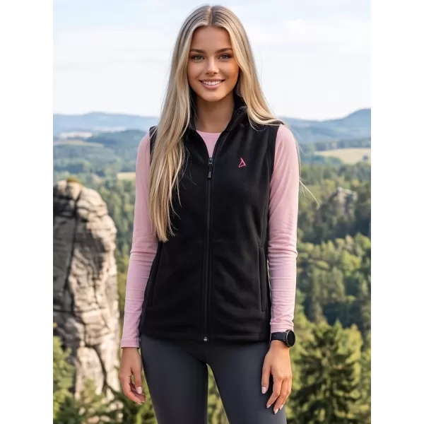  Dámská fleecová vesta ALTISPORT ALW002518 ČERNORŮŽOVÁ 