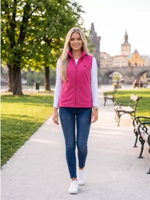 Dámská fleecová vesta ALTISPORT ALW002518 FUCHSIOVÁ