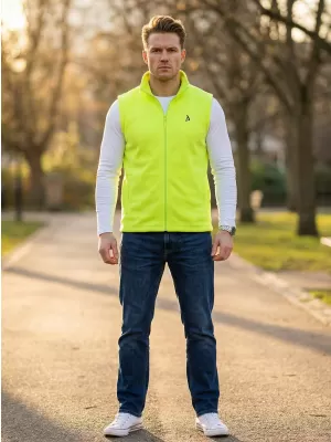 Pánská fleecová vesta ALTISPORT ALM002518 LIMETKOVÁ