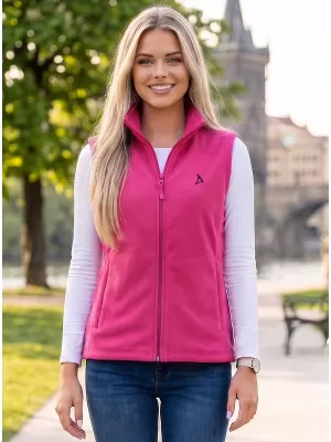 Dámská fleecová vesta ALTISPORT ALW002518 FUCHSIOVÁ