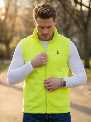 Pánská fleecová vesta ALTISPORT ALM002518 LIMETKOVÁ
