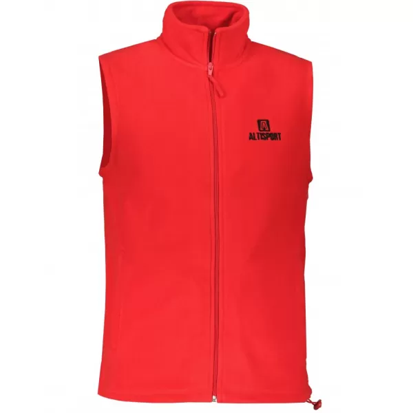 Pánská fleecová vesta ALTISPORT ALM006518 ČERVENÁ 
