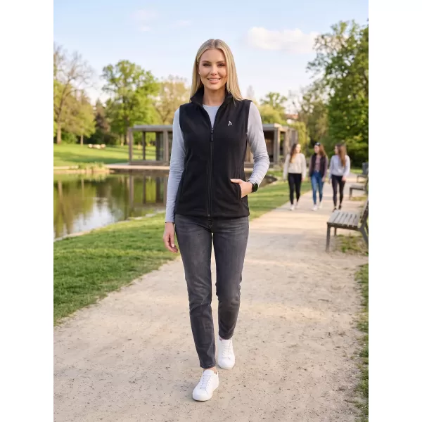  Dámská fleecová vesta ALTISPORT ALW002518 ČERNOSTŘÍBRNÁ 