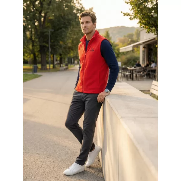  Pánská fleecová vesta ALTISPORT ALM006518 ČERVENÁ 