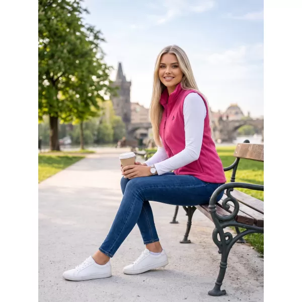 Dámská fleecová vesta ALTISPORT ALW002518 FUCHSIOVÁ 