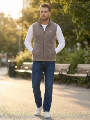 Pánská fleecová vesta ALTISPORT ALM002518 OCELOVĚ ŠEDÁ