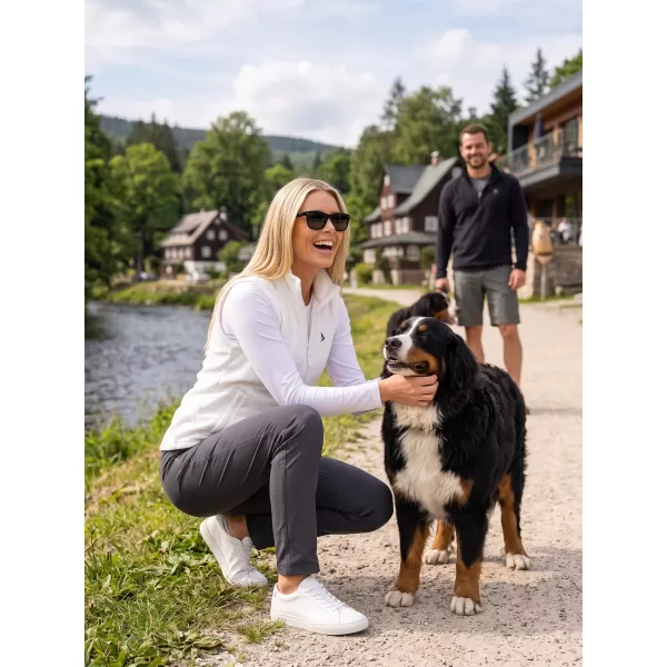  Dámská fleecová vesta ALTISPORT ALW002518 BÍLÁ 