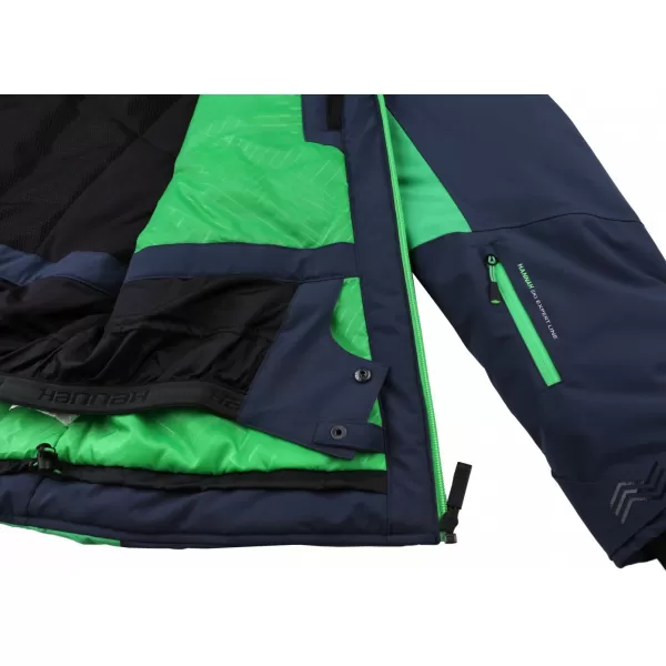  Pánská lyžařská bunda HANNAH CALVIN BLUE NIGHTS/CLASSIC GREEN 