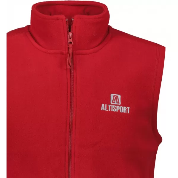  Pánská fleecová vesta ALTISPORT ALM006518 VÍNOVÁ 
