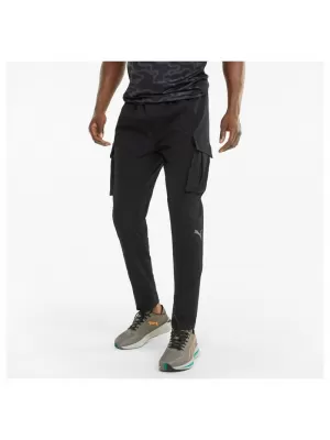 Pánské tepláky PUMA RUN WOVEN CARGO PANT M 520864-01 PUMA BLACK