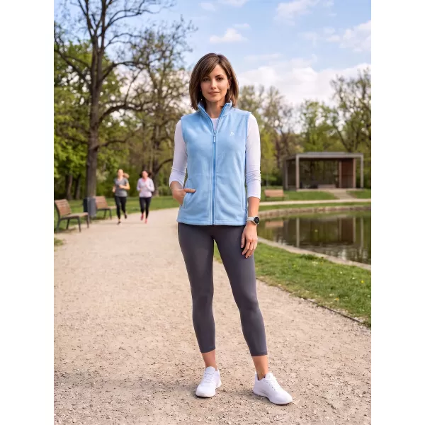  Dámská fleecová vesta ALTISPORT ALW002518 AZUROVÁ 