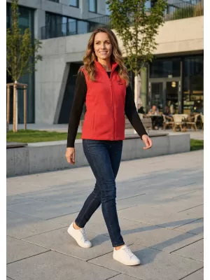 Dámská fleecová vesta ALTISPORT ALW056518 ČERVENÁ