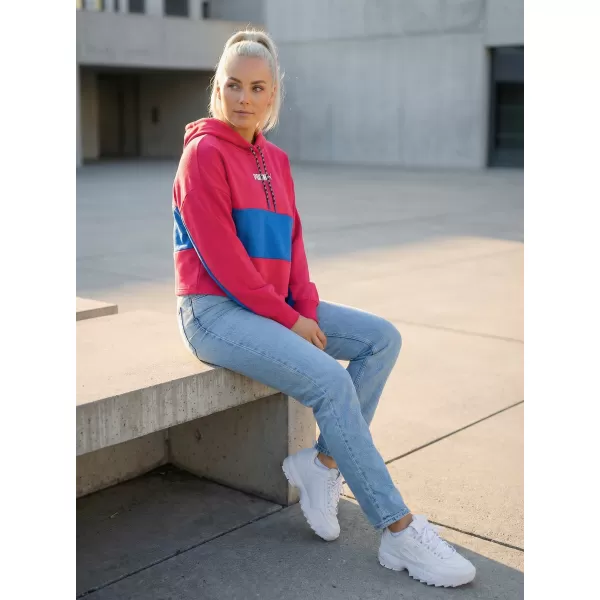  Dámská crop top mikina PUMA INTL HOODIE TR 531649-14 BEETROOT PURPLE 