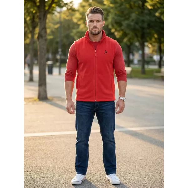  Pánská fleecová vesta ALTISPORT ALM002518 ČERVENÁ 