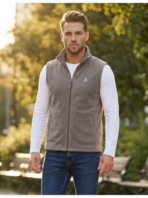 Pánská fleecová vesta ALTISPORT ALM002518 OCELOVĚ ŠEDÁ