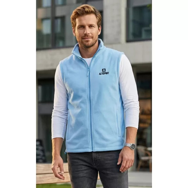  Pánská fleecová vesta ALTISPORT ALM006518 AZUROVÁ 