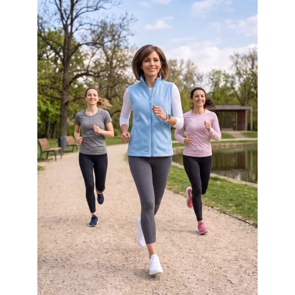  Dámská fleecová vesta ALTISPORT ALW002518 AZUROVÁ 