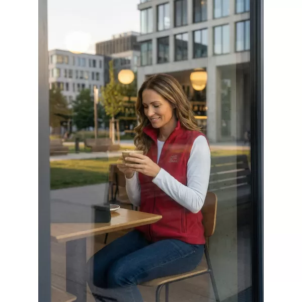  Dámská fleecová vesta ALTISPORT ALW056518 VÍNOVÁ 