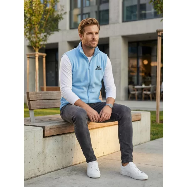  Pánská fleecová vesta ALTISPORT ALM006518 AZUROVÁ 
