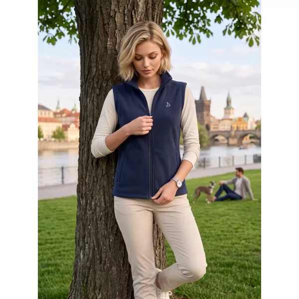  Dámská fleecová vesta ALTISPORT ALW002518 NÁMOŘNÍ MODRÁ 