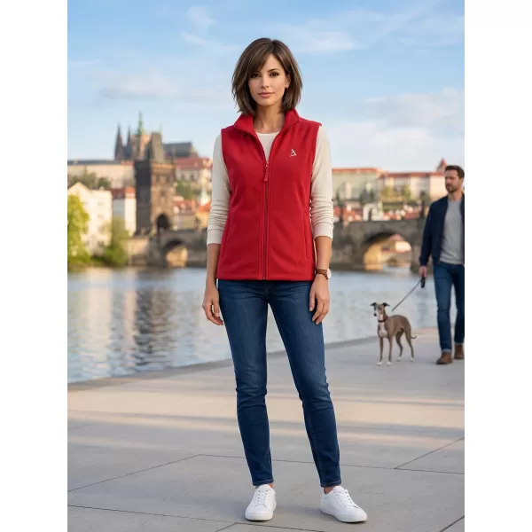 Dámská fleecová vesta ALTISPORT ALW002518 VÍNOVÁ 