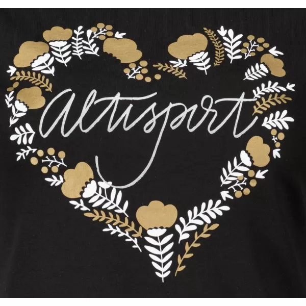  Dámské triko ALTISPORT ALW131122 ČERNOZLATÁ 
