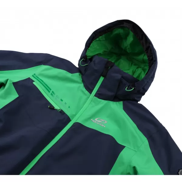  Pánská lyžařská bunda HANNAH CALVIN BLUE NIGHTS/CLASSIC GREEN 
