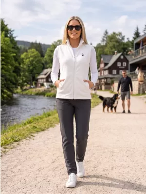 Dámská fleecová vesta ALTISPORT ALW002518 BÍLÁ