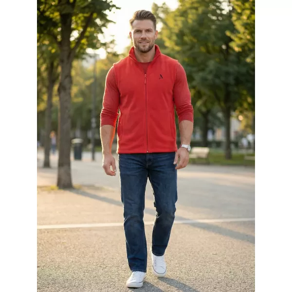  Pánská fleecová vesta ALTISPORT ALM002518 ČERVENÁ 