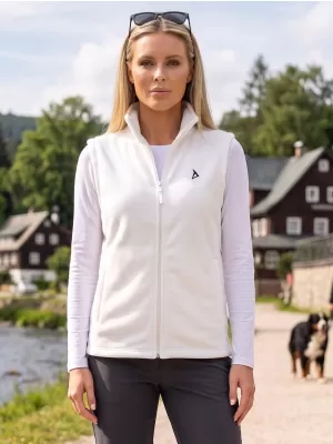 Dámská fleecová vesta ALTISPORT ALW002518 BÍLÁ
