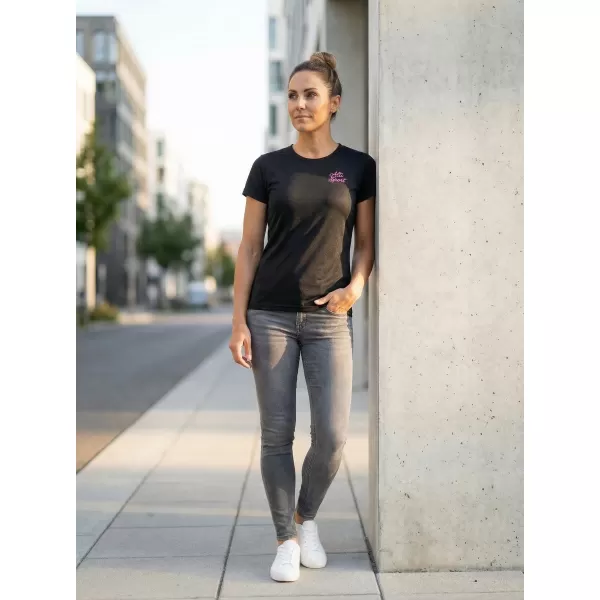  Dámské funkční triko ALTISPORT ALW056140 ČERNORŮŽOVÁ 