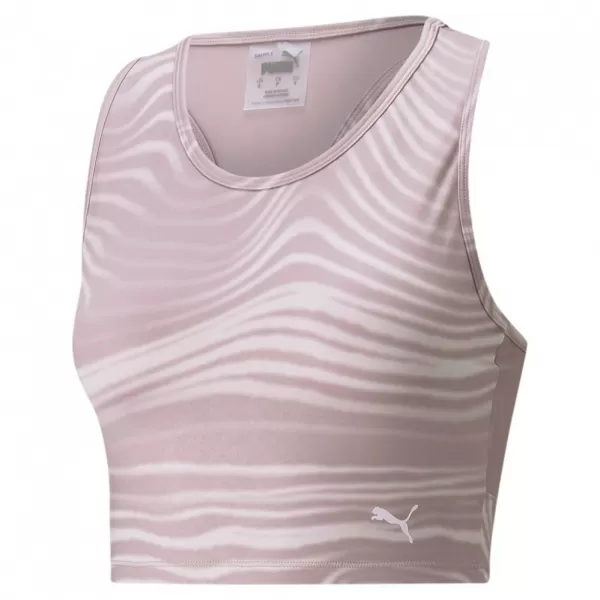  Dámský top PUMA STUDIO AOP CROP TANK 521561-18 QUAIL 