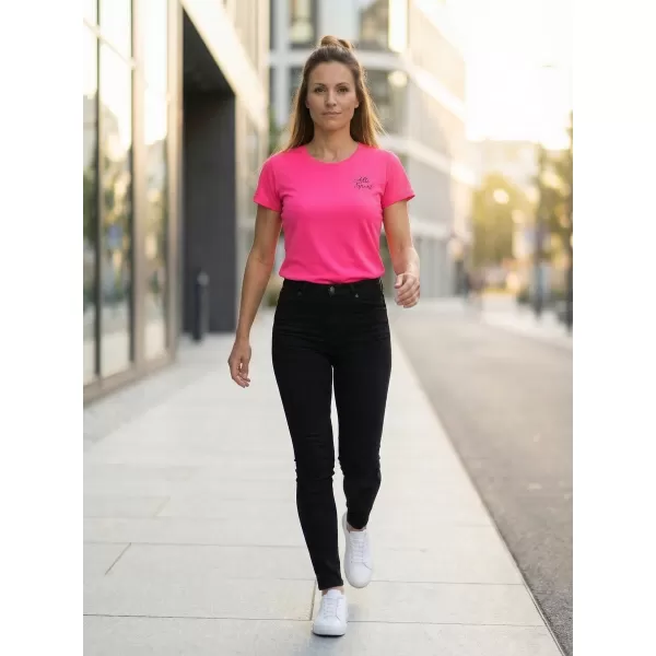  Dámské funkční triko ALTISPORT ALW056140 NEON PINK 