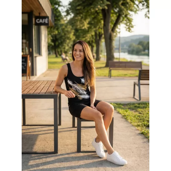  Dámské tílko ALTISPORT CARRYOVER ALW112136 ČERNOZLATÁ 