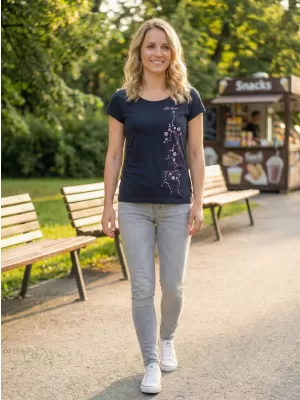 Dámské triko ALTISPORT ALW133122 NÁMOŘNÍ MODRÁ
