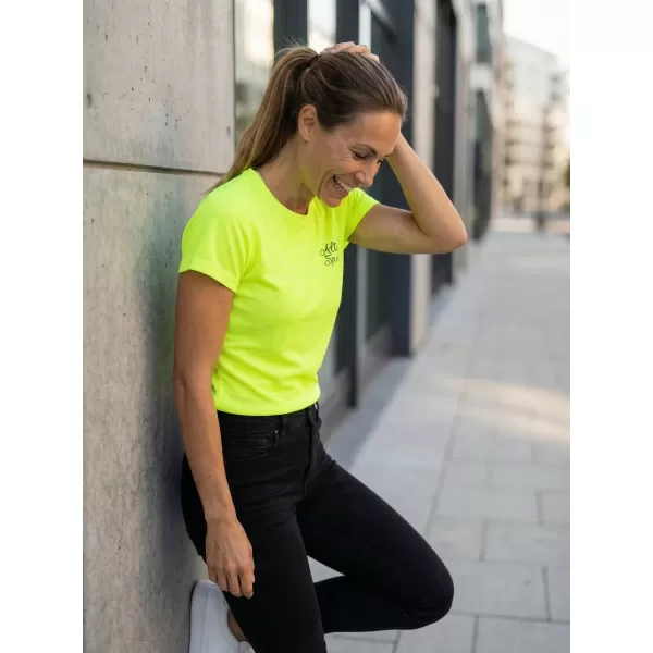  Dámské funkční triko ALTISPORT ALW056140 NEON YELLOW 