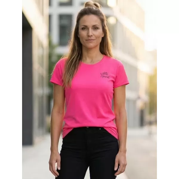  Dámské funkční triko ALTISPORT ALW056140 NEON PINK 