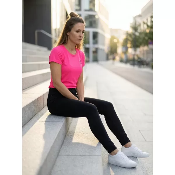  Dámské funkční triko ALTISPORT ALW056140 NEON PINK 