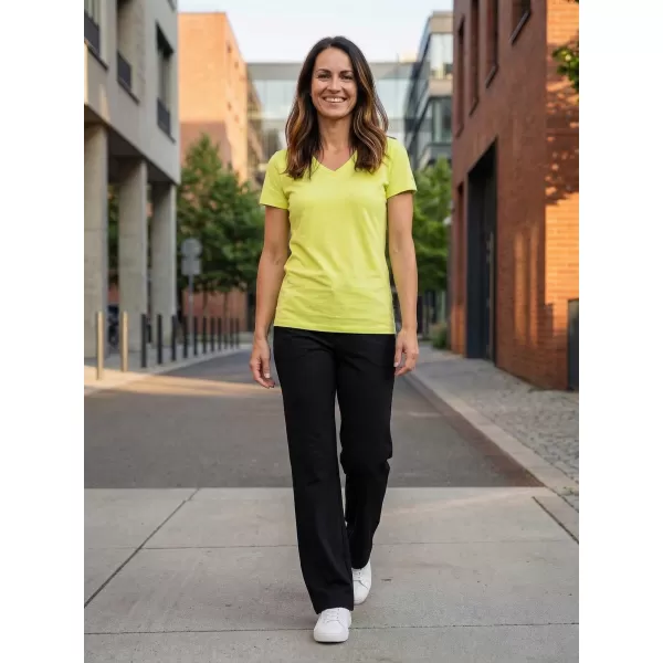  Dámské triko s krátkým rukávem SAM 73 CLAUDIA WT 847 SVĚTLE ŽLUTÁ 