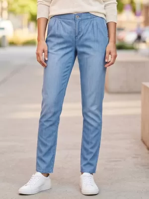 Dámské kalhoty SAM 73 MELINDA WK 776 SVĚTLÁ DENIM