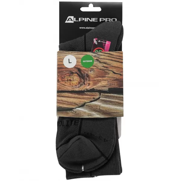 Ponožky ALPINE PRO BANFF 2 USCZ039 TMAVĚ ŠEDÁ 