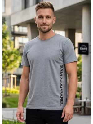 Pánské triko s krátkým rukávem SAM 73 VINCENT MT 799 ŠEDÁ
