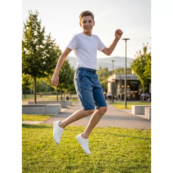  Chlapecké šortky SAM 73 VICTOR BS 536 SVĚTLÁ DENIM 