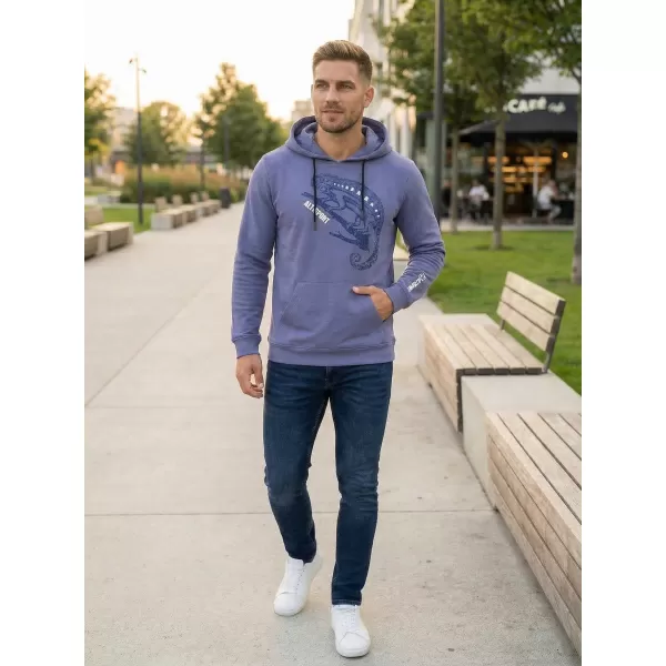  Pánská mikina ALTISPORT ALM017AL304 DENIM 