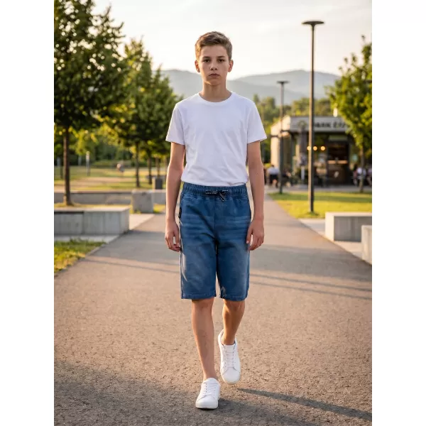  Chlapecké šortky SAM 73 VICTOR BS 536 SVĚTLÁ DENIM 