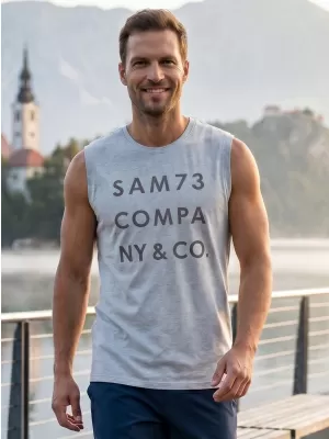 Pánské tílko SAM 73 EDGAR MT 787 SVĚTLE ŠEDÁ