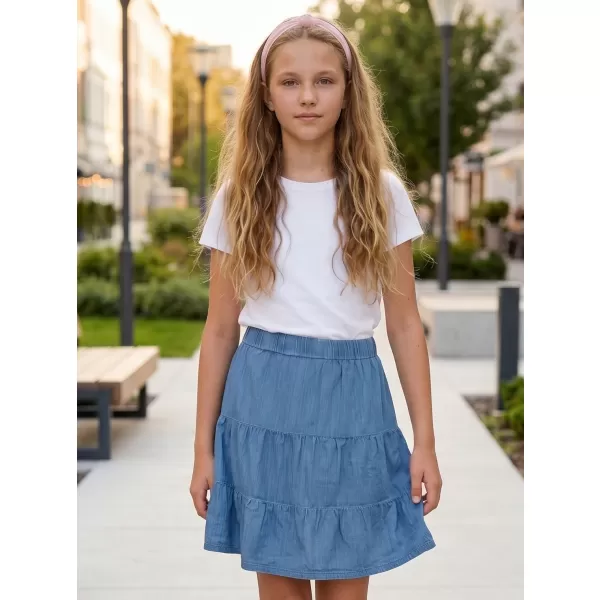 Dívčí sukně  SAM 73 NYLAH GZ 530 SVĚTLÁ DENIM 